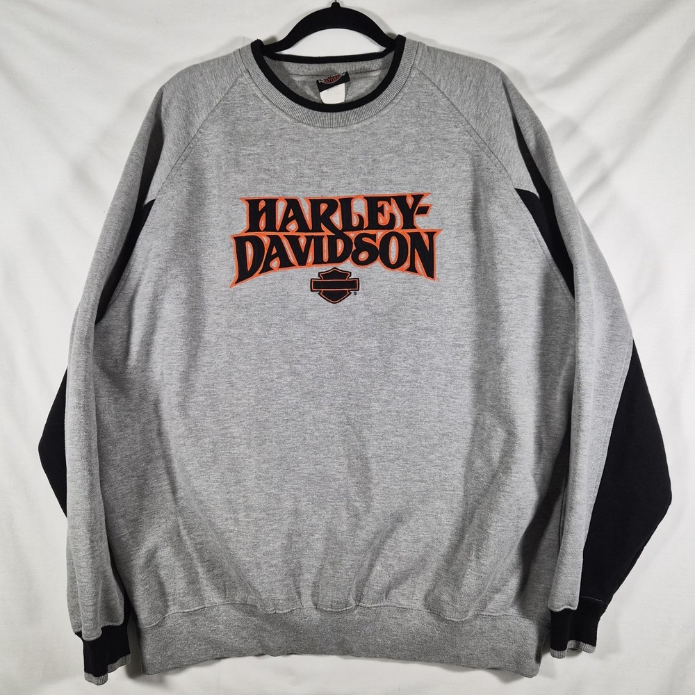 Vintage 2004 Harley Davidson Sweatshirt Mens XL Gray Black Chambersburg PA Y2K